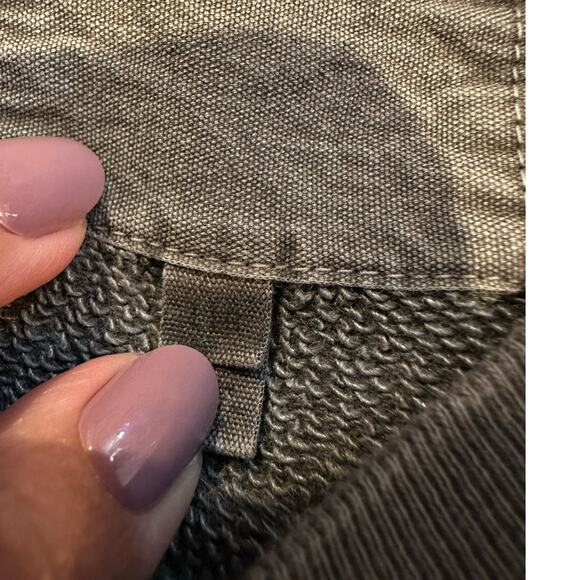 Aerie Women's Oversized Distressed Look Pullover Sweatshirt Gray Size Large - Picture 5 of 10